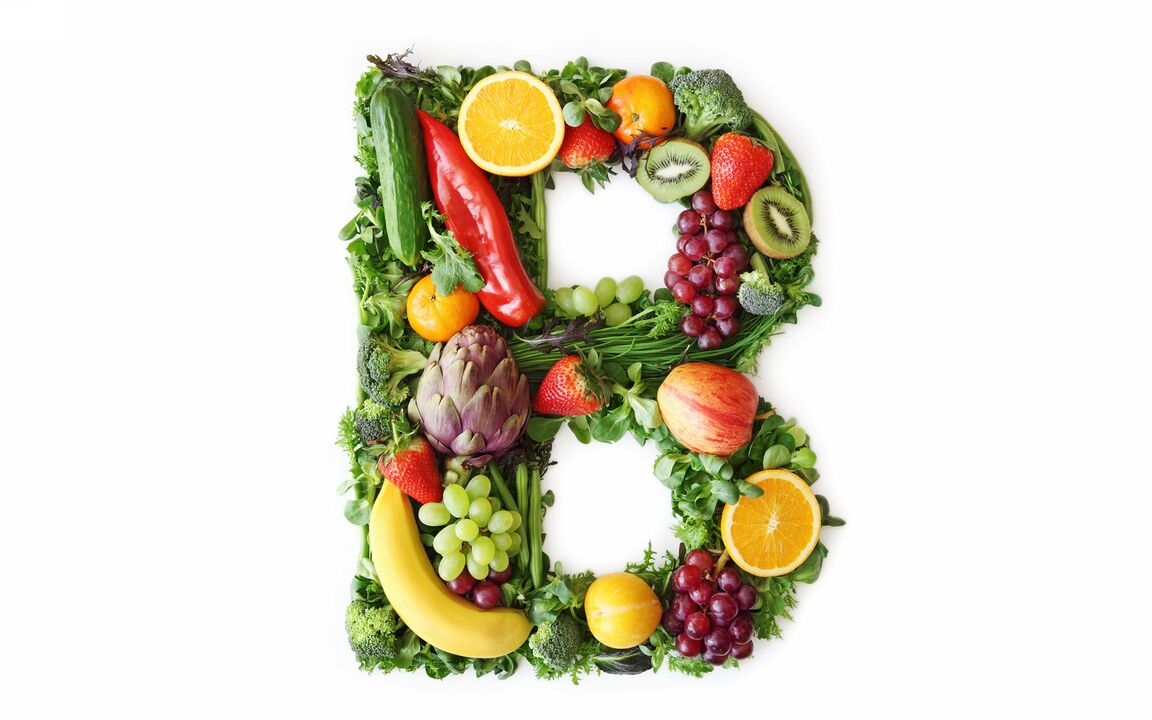 Vitamíny B v potravinách na bedrovú osteochondrózu